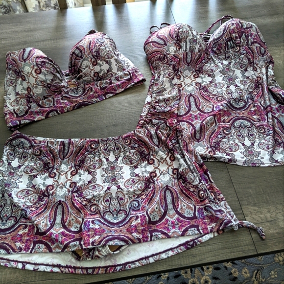 Cacique Other - Cacique Swimsuit Women's 3 piece NWOT